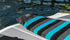 Ronix Wide Nose Surf Sock Aqua Blue Black Grey Up to 6 ft, Protective Board Sock for Wakesurf and Wakefoil