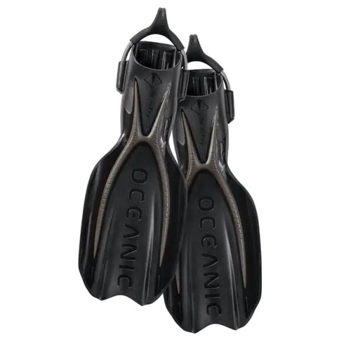 Oceanic Manta Ray fins, titanium/black