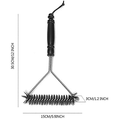 Saborr BBQ Cleaning Brush with Scraper, Wire Grill Brush and Scraper Blade for Stubborn Carbon and Grease