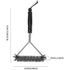 Saborr BBQ Cleaning Brush with Scraper, Wire Grill Brush and Scraper Blade for Stubborn Carbon and Grease
