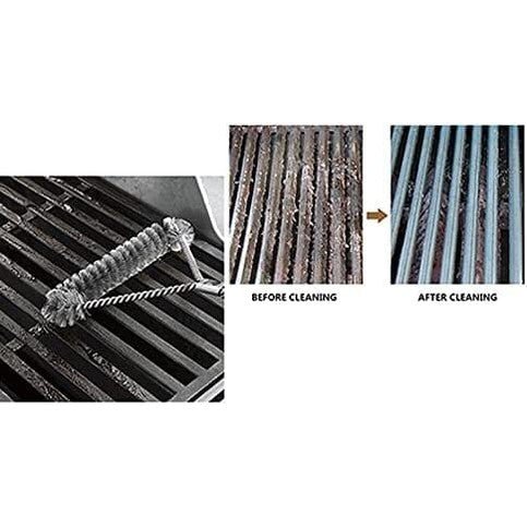 Saborr BBQ Cleaning Brush with Scraper, Wire Grill Brush and Scraper Blade for Stubborn Carbon and Grease