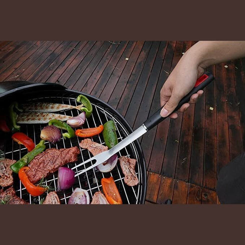 Saborr BBQ Fork BZJ0010, Long Tine Carving Fork for Turning and Lifting Large Cuts on Grills and Smokers