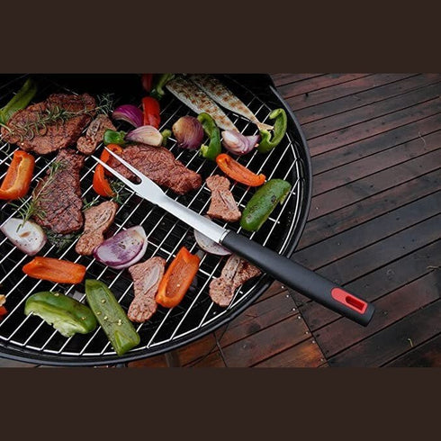 Saborr BBQ Fork BZJ0010, Long Tine Carving Fork for Turning and Lifting Large Cuts on Grills and Smokers