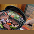 Saborr BBQ Grilling Basket BRG2012, Hinged Two Sided Grill Basket for Fish, Burgers and Chicken on the BBQ