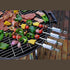 Saborr Stainless Steel BBQ Skewers, Reusable Metal Skewers for Kofta, Shish Tawook, Prawns and Vegetables
