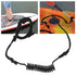Safety Leg Leash, Coiled PU Ankle Leash for Bodyboards, Surfboards and Paddle Boards