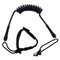 Safety Leg Leash, Coiled PU Ankle Leash for Bodyboards, Surfboards and Paddle Boards