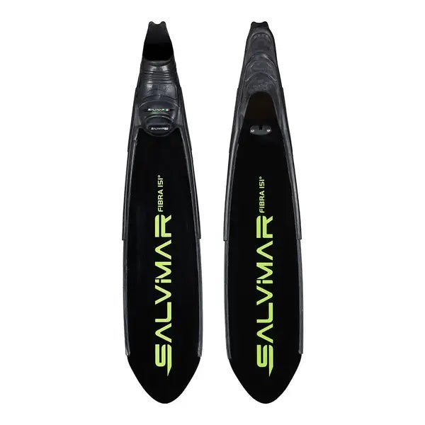 Salvimar Fibra 151 Fibreglass Fins, Pre-Preg Long Blade Spearfishing and Freediving Fins with 29 Degree Angle