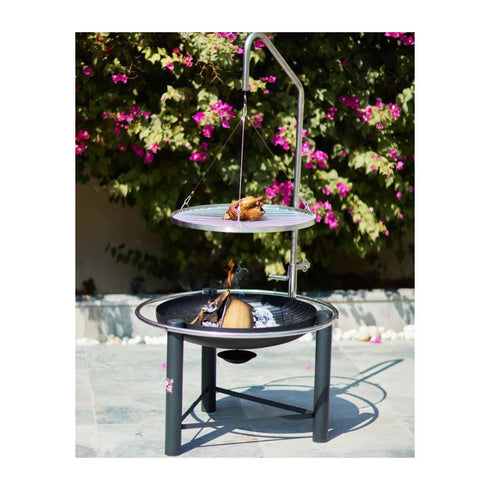 Bad Axe The Hunter Firepit, Rugged Practical Design, Easy Assembly, Weather Resistant, Suitable for Camping/Hunting Trips