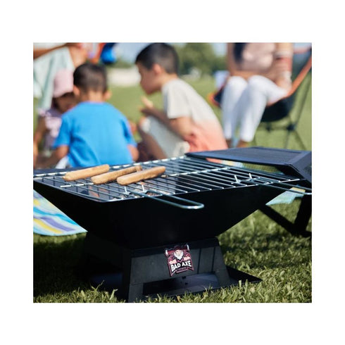 Bad Axe The Chopping Block Firepit - Functional & Stylish Firepit with Prep Surface