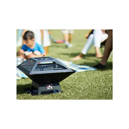 Bad Axe The Chopping Block Firepit - Functional & Stylish Firepit with Prep Surface