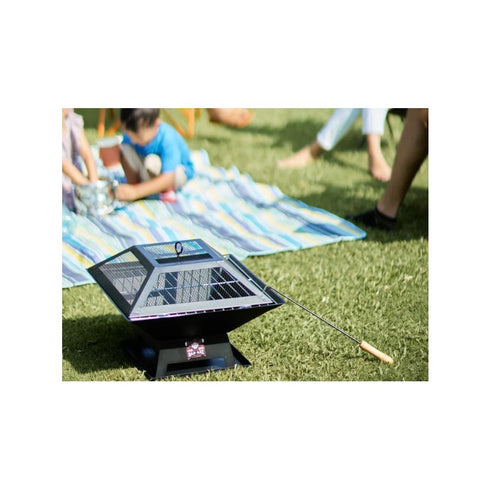 Bad Axe The Chopping Block Firepit - Functional & Stylish Firepit with Prep Surface