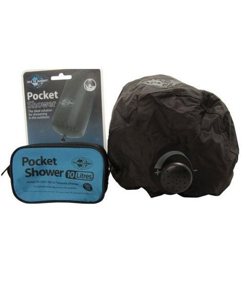 Sea to Summit Pocket Shower Black - Compact & Portable Shower for Outdoor Adventures