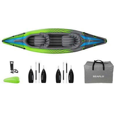 Oceanx Seaflo Inflatable Kayak Tandem Green