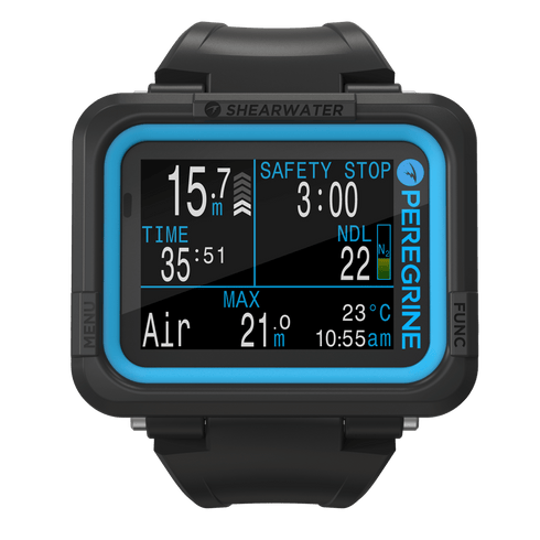 Shearwater Peregrine Dive Computer, 2.2 in Full Colour Wrist Computer with Wireless Charging and Bluetooth