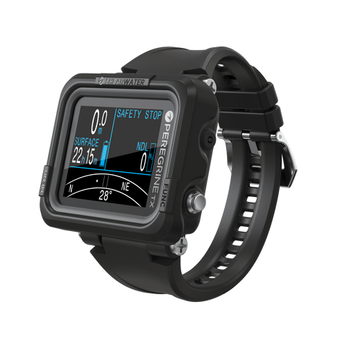 Shearwater Peregrine TX Dive Computer, Air Integrated 2.2 in Colour Wrist Computer with Compass and Wireless Charging