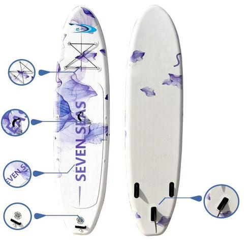 Silky Inflatable Stand Up Paddle Board, iSUP Package with Paddle, Pump, Leash and Dry Bag