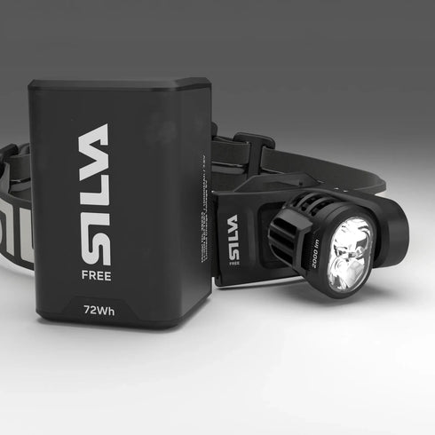 Silva Free 2000 L Long Battery Life Headlamp – Extended Runtime for Adventures and Endurance Sports