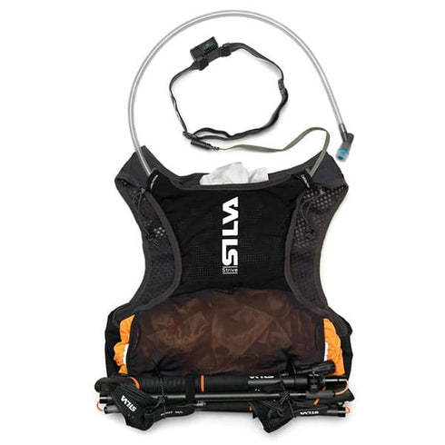 Silva Strive 5 Vest with 5L of storage – ideal for runs and races lasting 1 to 3 hours.