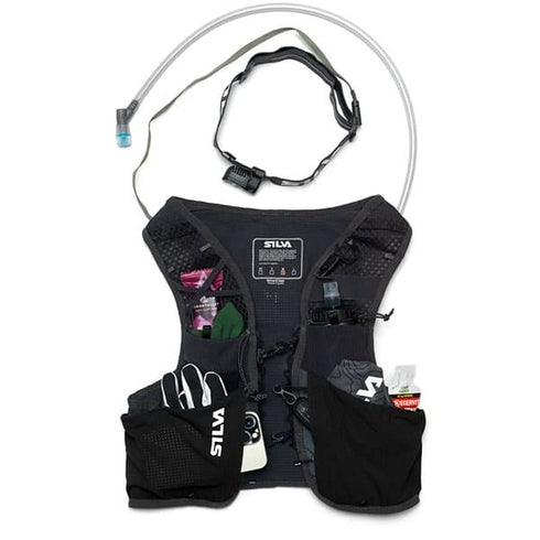 Silva Strive 5 Vest with 5L of storage – ideal for runs and races lasting 1 to 3 hours.