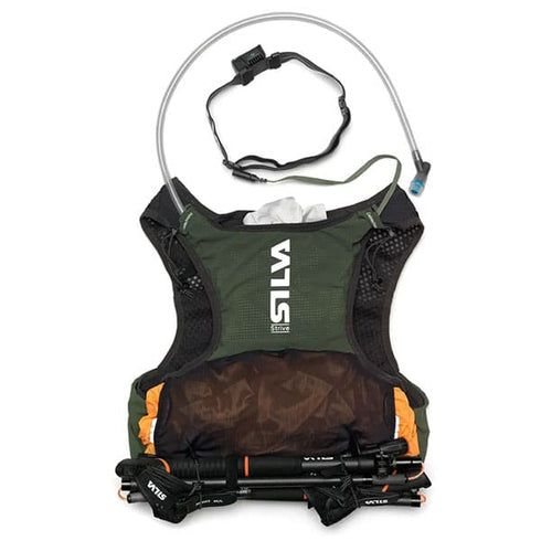 Silva Strive 5 Vest with 5L of storage – ideal for runs and races lasting 1 to 3 hours.