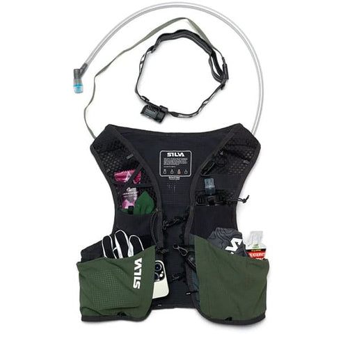 Silva Strive 5 Vest with 5L of storage – ideal for runs and races lasting 1 to 3 hours.