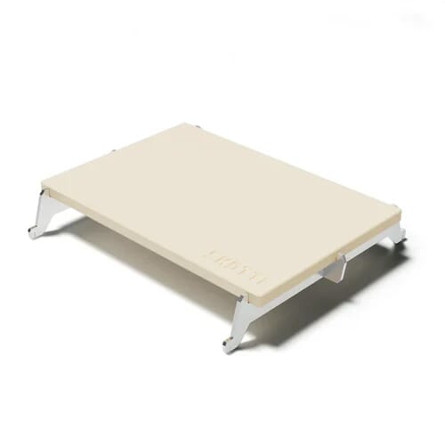 SKOTTI STONE Pizza Stone, Cordierite Grill Stone with Stainless Steel Holder for the SKOTTI Portable BBQ