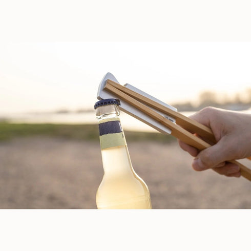 SKOTTI TONGS Compact Grill Tongs with Bottle Opener, Packs with the SKOTTI Grill and Takes the FLIP Spatula