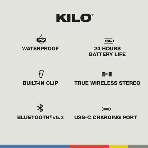Skullcandy Kilo Wireless Bluetooth Portable Speaker - Compact and Powerful Sound
