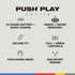 Skullcandy Push Play Active True Wireless In - Ear - Sweat - Resistant and Secure Fit