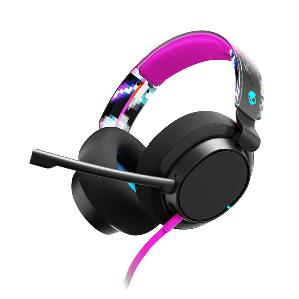 Skullcandy SLYR Pro PlayStation Gaming Wired Over-Ear Headset, optimized for PS consoles with comfortable earcups.
