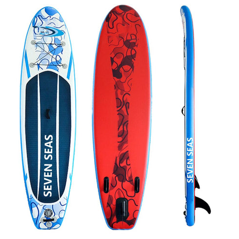 Slim Inflatable Stand Up Paddle Board, iSUP Package with Paddle, Pump, Leash and Dry Bag