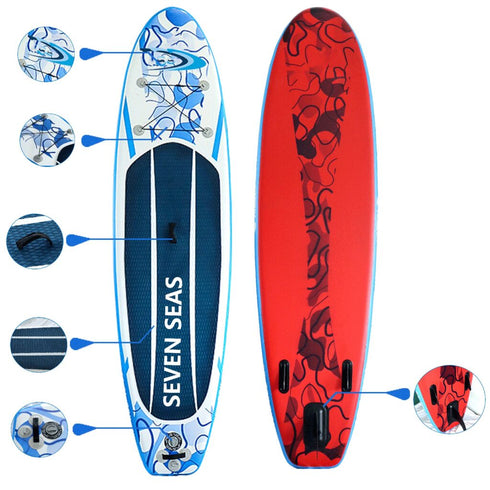 Slim Inflatable Stand Up Paddle Board, iSUP Package with Paddle, Pump, Leash and Dry Bag