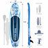 Slim Inflatable Stand Up Paddle Board, iSUP Package with Paddle, Pump, Leash and Dry Bag