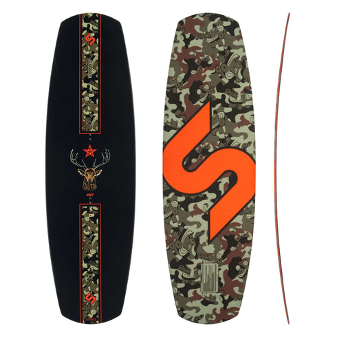Slingshot Coalition Wakeboard, Forgiving Soft Park Board with Chined Rails and Narrow Stance Inserts