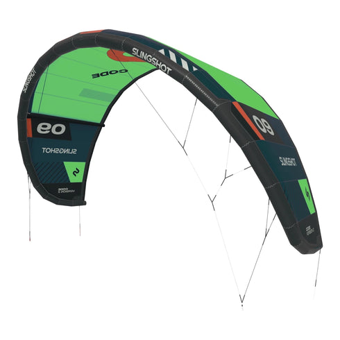 Slingshot Code V2 Kite, 3-Strut Freeride Kitesurfing Kite with Sheet and Go Power for Jumping and Cruising