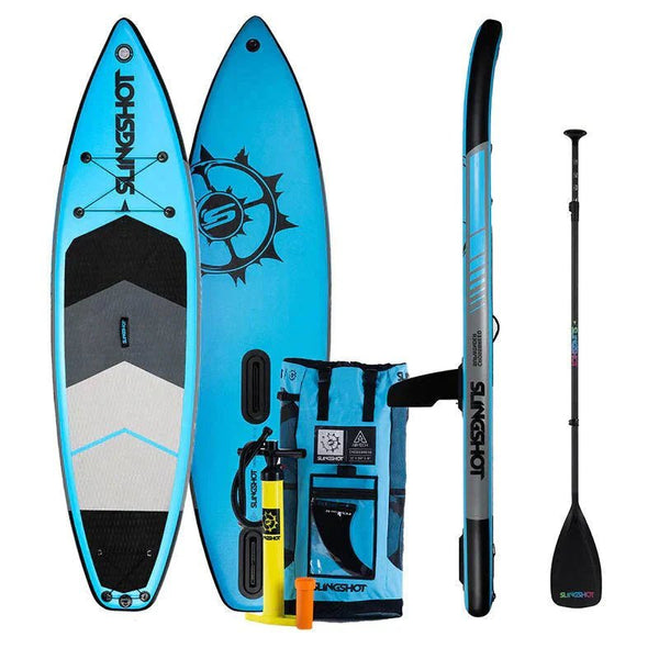 Slingshot Crossbreed 11' Air Tech Inflatable SUP, Stable Touring Paddleboard for All Skill Levels
