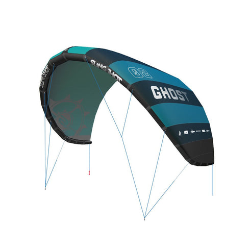 Slingshot Ghost V1 Kite 12 m, Lightweight Single-Strut Kite with Compact Swept C Shape for Freeride and Foil
