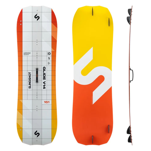 Slingshot Glide V14 Twin Tip Kiteboard 161 cm, Light Wind Progression Board for Early Planing and Easy Upwind