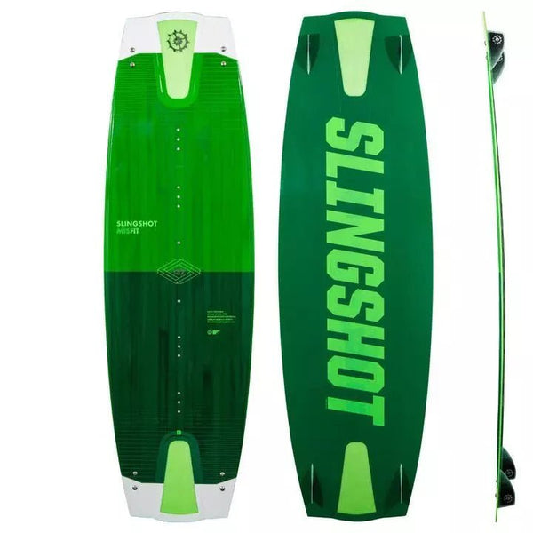 Slingshot Misfit V10 Kiteboard, Carbon Bedrock TwinTip with Naca Channels for All - Round Freeride