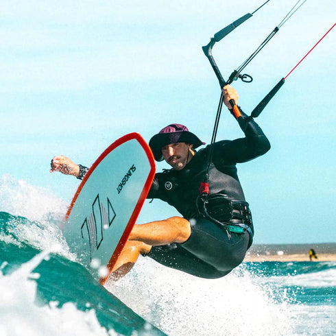 Slingshot Sci-Fly XR V3 Kite Surfboard, Compact Strapless Freestyle Board with Blunt Nose and FCS II Quad Fins
