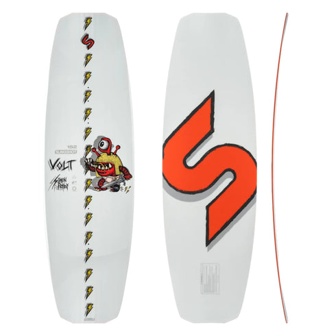 Slingshot Volt Wakeboard, Do-It-All Cable Park Board with Flex Tips, Elliptical Concave and Atomic Wood Core