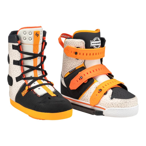 Slingshot Zuupack Wakeboard Boots, Cable Park Boots with Removable Walkable Liners and Adjustable Flex Tongue