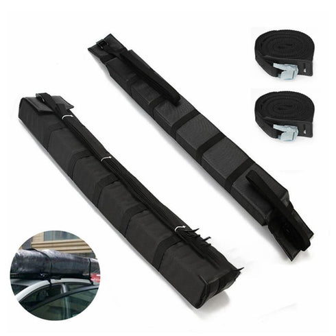 Soft Roof Rack, Foldable 60 kg Car Roof Pads for Kayaks, SUP Boards and Luggage with Straps