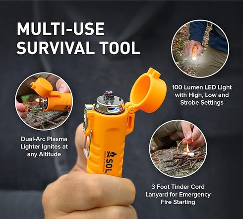 SOL Fire Lite Rechargeable Lighter - Reliable and Eco - Friendly Fire Starter