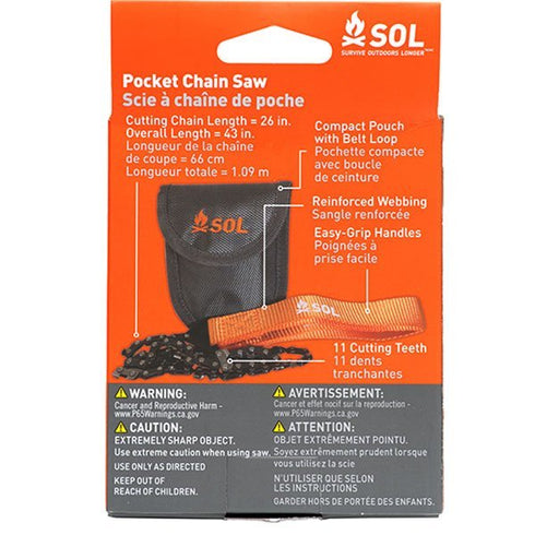 SOL Pocket Chain Saw for Survival - Compact and Efficient Cutting Tool