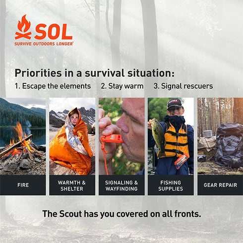 SOL Scout Survival Kit in Dry Bag