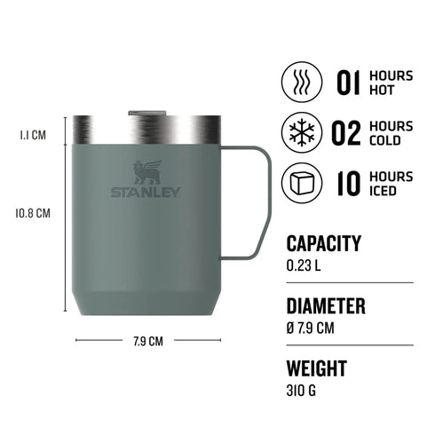 Stanley Classic Legendary Camp Mug 0.23L - Rugged and Compact Camp Mug