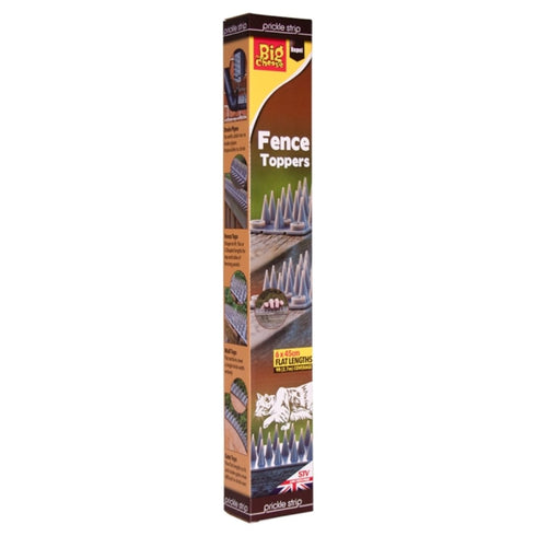 STV Prickle Strip Garden Fence Toppers 6 Pack, UV Resistant Cat and Squirrel Deterrent Spikes for Fences