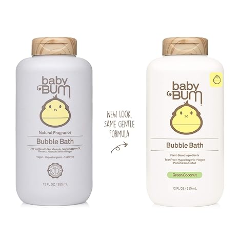 Sun Bum Baby Bubble Bath Soothing Cleanser for Bath Time